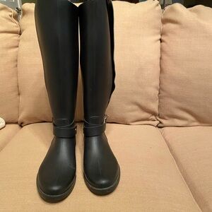 Dirty Laundry Black Winter Rain Boots